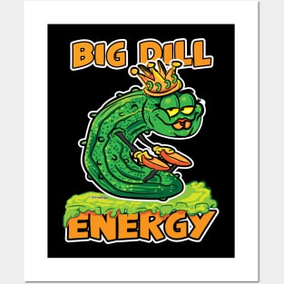 Big Dill Energy Queen Pickle Cartoon Posters and Art